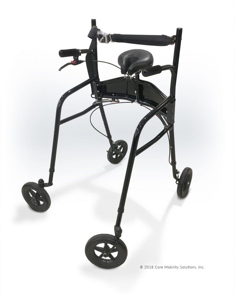 A unique ambulatory assistive device which is designed to permit