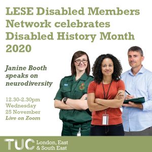 LESE Disabled Members Network celebrate Disabled History Month