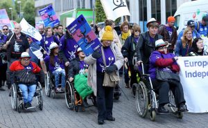 March for 'Rights of Persons with Disabilities' in Brussels 2019.