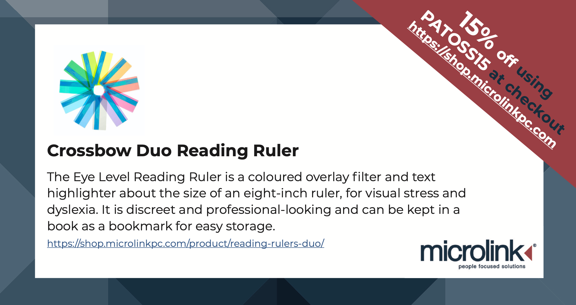 Crossbow Duo Reading Ruler