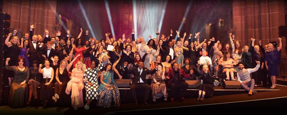 a crowd at National Diversity Awards 2020